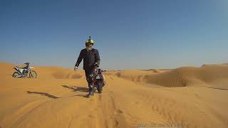 TUNISIA in moto  Douz  ksar Ghilane via pista quotprimo peloquot con MSO Adventure Sport [upl. by Tudor]