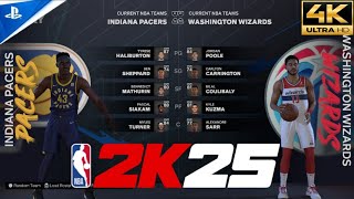 Indiana Pacers vs Washington Wizards full game nba 2k25 nov 14 crunos [upl. by Loats]