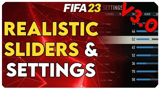 FIFA 23 Gameplay Sliders for More RealisticChallenging Gameplay  Settings amp Sliders V30 [upl. by Ailina]