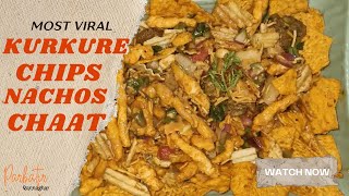 NACHOS CHAAT  MOST VIRAL CHAAT RECIPE  HOMEMADE KURKURE CHIPS DORITOS NACHOS CHAAT  CHATPATA [upl. by Gare]