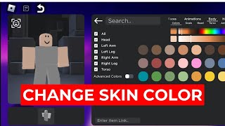 How to Change Skin Color in Catalog Avatar Creator de 91 Rating in Roblox [upl. by How]