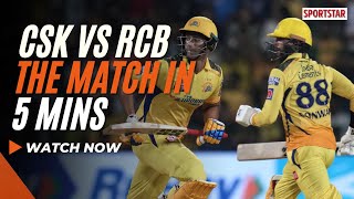 CSK vs RCB match highlights and analysis in five minutes [upl. by Bega]