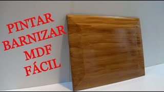 COMO PINTAR O BARNIZAR Y CREAR VETAS EN MDF  Juan Carlos Aquila [upl. by Yessak]