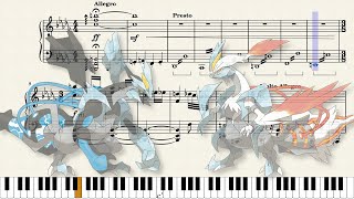 Battle Black KyuremWhite Kyurem piano arrangement [upl. by Uba171]