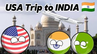 Trip to INDIA 🇮🇳🇮🇳❣️countryballs worldprovinces geography mapper globalmapper animatedmap [upl. by Hayes596]