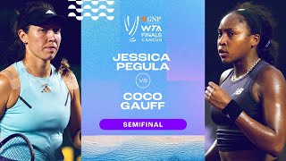 Jessica Pegula vs Coco Gauff  2023 WTA Finals Semifinal  WTA Match Highlights [upl. by Zurek]