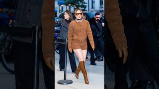 Jennifer Lopez Wears Gucci to Film Screening in New York jenniferlopez jlo style shorts [upl. by Yennek]