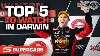 Top 5 drivers to watch in Darwin  Merlin Darwin Triple Crown  Supercars 2022 [upl. by Lichter345]