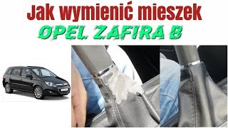 Opel Zafira B wymiana mieszka dźwigni zmiany biegów [upl. by Aikemahs]