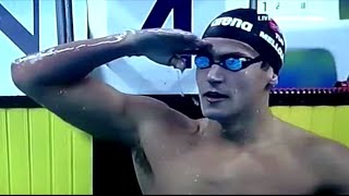 Jeux panarabes  Natation  Tunisie  Medaille dOr pour Oussama Mellouli  200 mètres nage libre [upl. by Enida]