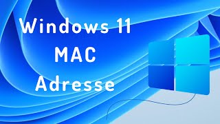 MAC Adresse herausfinden unter Windows 11  2 Methoden [upl. by Einiffit665]