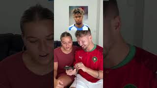 Fußballer erraten mit Alina 😂⚽️ jonathanundalina comedycouple comedy [upl. by Zetrom]