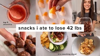 Easy snacks I ate to lose 42 lbs low calorie  delicious [upl. by Constantia242]