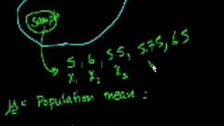 Statistics Sample vs Population Mean [upl. by Merrow]