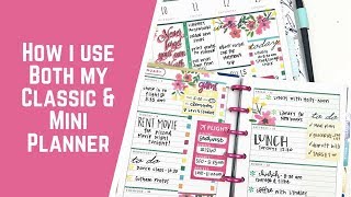 How I Use Both My Classic amp Mini Planner [upl. by Cathee]