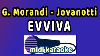 Gianni Morandi ft Jovanotti  EVVIVA  karaoke [upl. by Friend49]