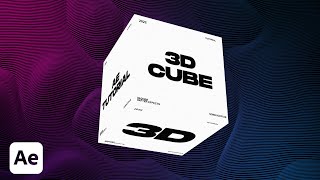 3D Cube Typography Animation in After Effects  Tutorial [upl. by Enyahs]