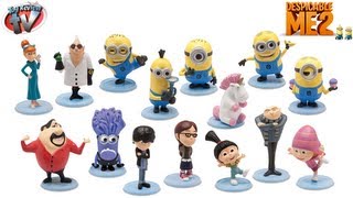 DESPICABLE ME 2 MINIONS CUTE SURPRISE BLIND BAGS MOVIE TOYS EPISODE VIDEO REVIEW UNICORN [upl. by Allain470]