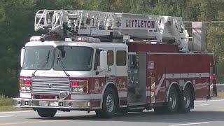 Littleton Ladder 1 Responding HOT to HazMat Incident [upl. by Nnaik]