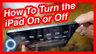 How To Turn On Off iPad Pro amp iPad  How To Power Down iPad Pro [upl. by Ilka729]