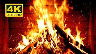 🔥 Cozy Fireplace 4K 12 HOURS Fireplace with Crackling Fire Sounds Crackling Fireplace 4K [upl. by Tychonn]