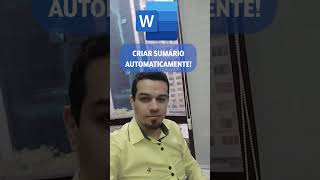 Criando Sumário Automaticamente no Word word office365 sumario [upl. by Agathe]