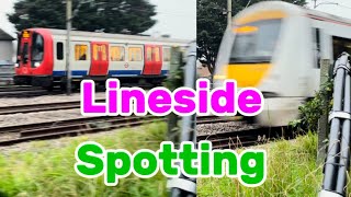 LineSide spotting E1  District line  C2C Action [upl. by Cordalia146]