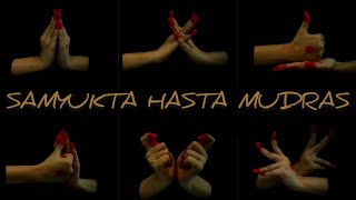 SAMYUKTA HASTA  double hand gestures with meaning  kaladarpan  bharatnayam  classical dance [upl. by Llerroj]