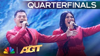 L6 Sings quotRewrite The Starsquot From The Greatest Showman  Quarterfinals  AGT 2024 [upl. by Phox]