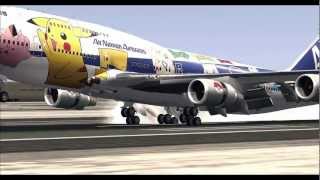 PMDG B747 Exotic Liveries at Las Vegas Airport [upl. by Eerihs434]