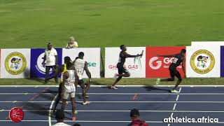 Team ZAMBIA wins Mens 4x400m Relay Round 1 Heat 2 in 30416  AFRICAN GAMES ACCRA 2023 [upl. by Steiner]