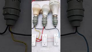 🔥two way switch wiring connection mdelectric twowayswitch staircase [upl. by Monteith]