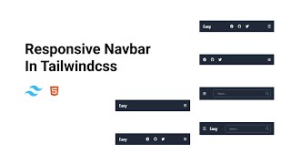 Responsive Navbar with Tailwind CSS in Minutes [upl. by Savinirs]