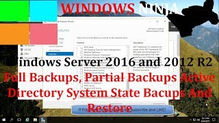 Windows Server 2016  Full Backups Active Directory System State Backups And Restore [upl. by Lizned]