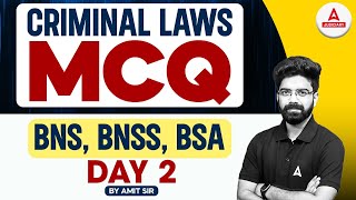 Criminal Law Important MCQs For Judiciary Exam 202425  by Amit sir [upl. by Miche]