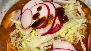 Pozole rojo de pollo al estilo hidalgo 🇲🇽 [upl. by Ekaj]