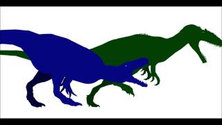 PPBA Saurophaganax vs Megaraptor [upl. by Miarfe]