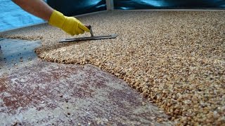 HowTo Install Epoxy Natural Stone Flooring [upl. by Gnel]