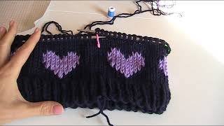 Cappuccio ai ferri parte1 knitting cowl cape part1 lavorare a maglia [upl. by Ahkihs]