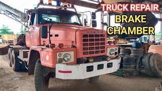 Truck Repair Brake Chamber [upl. by Adriene]