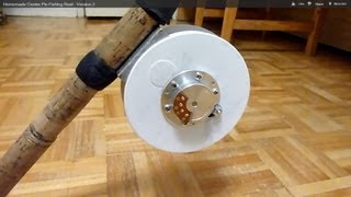 Homemade Centre Pin Fishing Reel  Version 2 [upl. by Reisinger729]