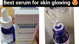 dermdoc niacinamide serum review in tamil niacinamide serum skinwhitening [upl. by Aetnahs425]