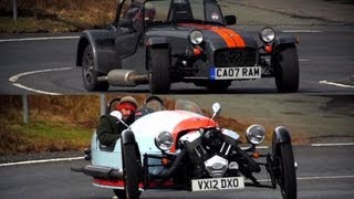 Morgan Three Wheeler and Caterham Seven Brilliant British Flyweights  CHRIS HARRIS ON CARS [upl. by Brynne]