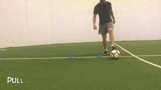 2 CONE BALL MASTERY PROFESSIONAL SOCCER TRAINING IDEAS AMAZING INDIVIDUAL SOCCER SKILLS [upl. by Aleras]