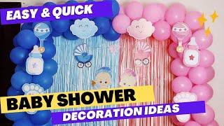 How To Decorate Home For Baby Shower Baby Shower Decoration  Baby Shower Decoration at Home  DIY [upl. by Niffirg242]