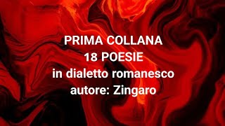 PRIMA COLLANA Poesie in dialetto romanesco Autore Zingaro [upl. by Edak966]