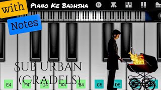 Sub Urban  Cradles In Piano  Piano Tutorial  Walkband [upl. by Aelak]