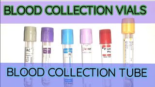 Blood sample vials  blood collection tube  bloodsampletube  colorcodeofvials [upl. by Sucul808]