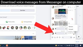 How to download voice message from messenger on PC [upl. by Nicholl]