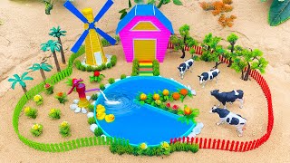 Minutes Satisfying Build Creative Countryside Farm Diorama  Cattle Farm  Barnyard Animal [upl. by Tedmann]